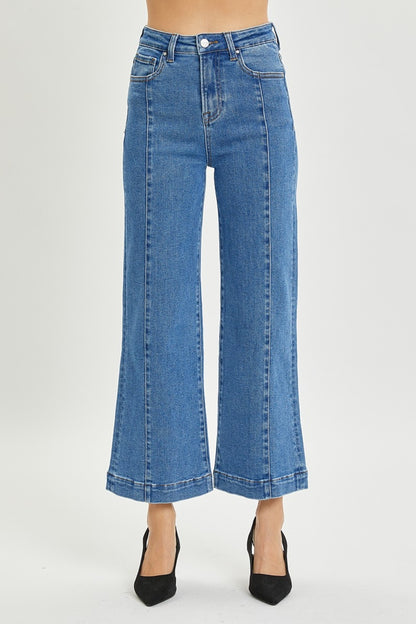 RISEN Full Size High Rise Wide Leg Jeans